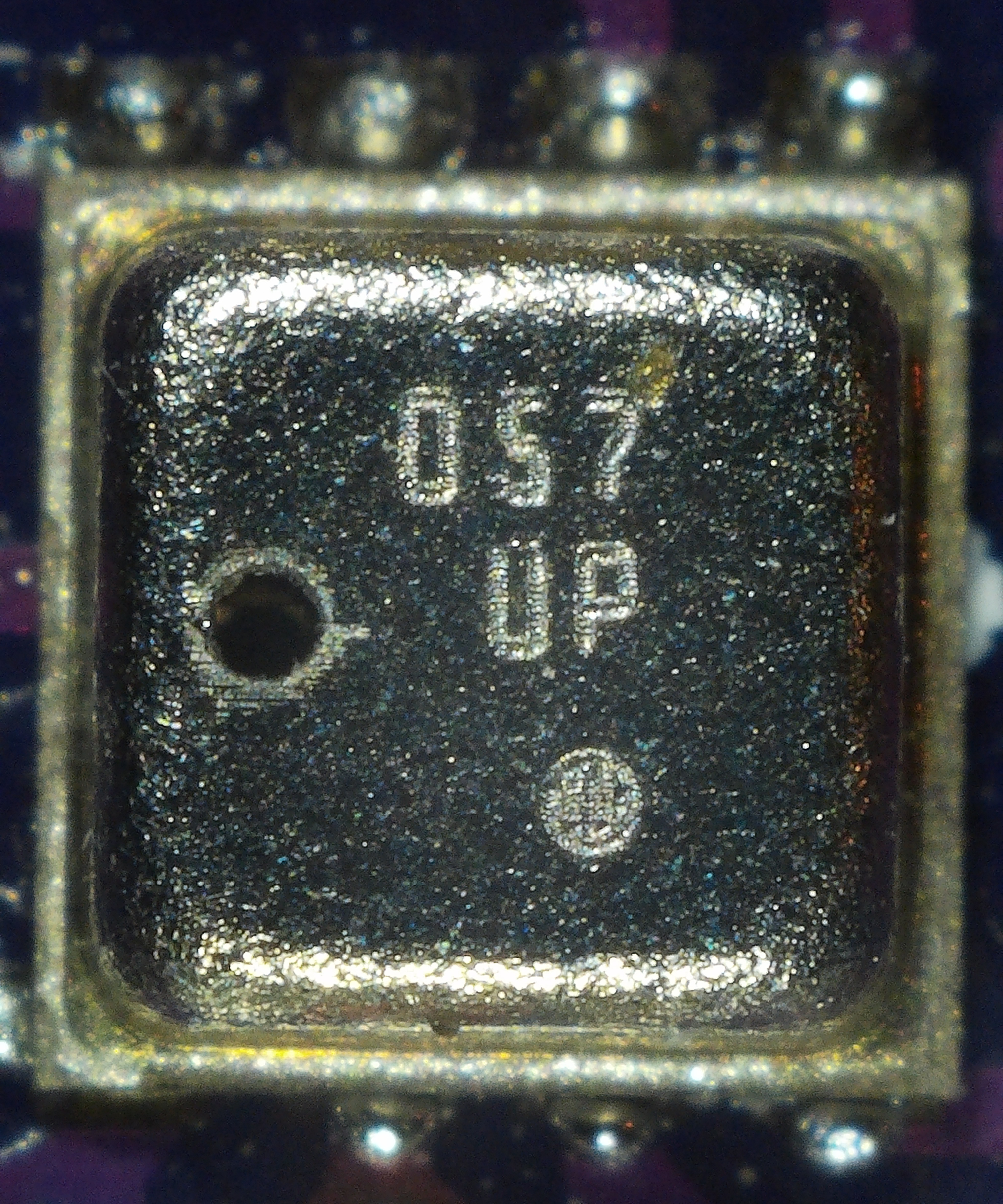 Figure 5 — Bosch BME280 environmental sensor on a typical breakout. I²C address 0x76 by default. Temperature ±1°C, humidity ±3% RH, pressure ±1 hPa.