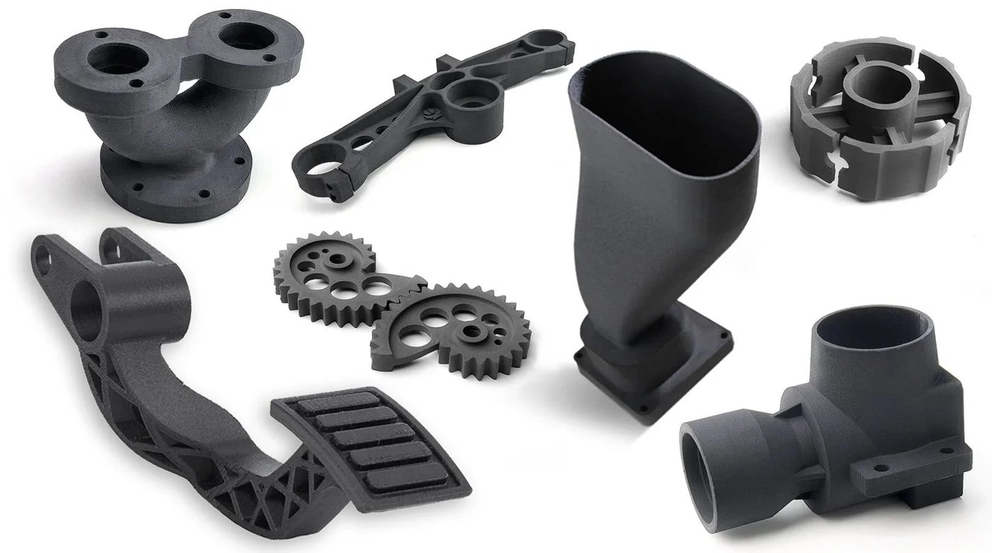 Figure 8 — 8 — Representative 3D-printed structural parts; the entire DFCD chassis is printed from the upstream STEP/mesh files. Photo via web search (personal-reference use).