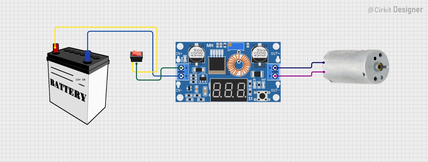 Figure 4 — 4 — A representative power path: battery through a step-down converter to the load — the DFCD routes the NP-F pack through a Joy-it step-down to the Pi 5. Photo via web search (personal-re…