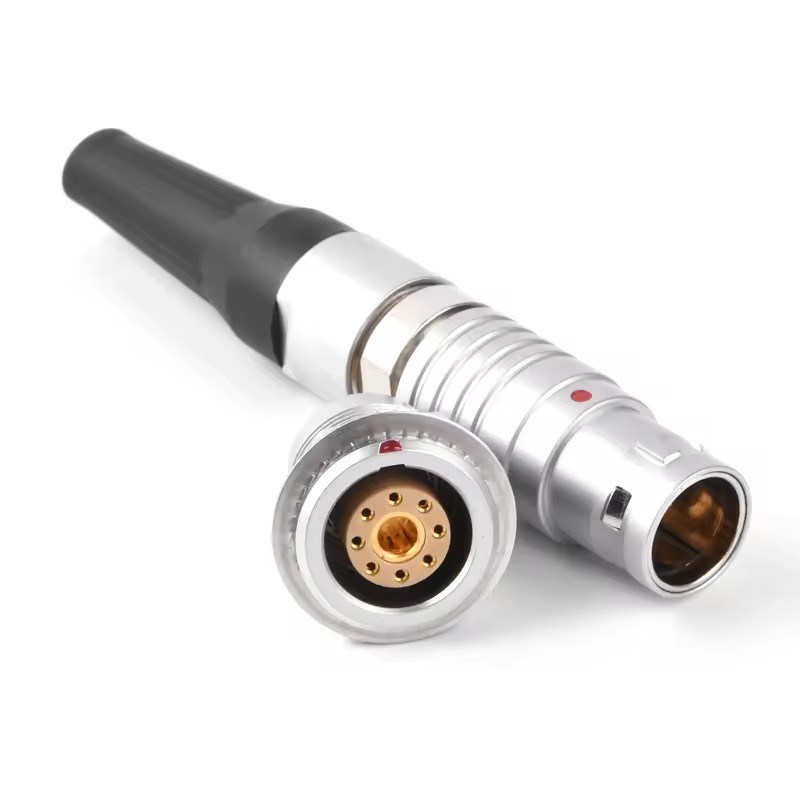 Figure 9 — 9 — Assembling a 0B self-locking connector pair — the male/female mating used throughout the DFCD. Photo via web search (personal-reference use).